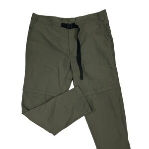 The North‎ Face Paramount Convertible Pants Mens 40X32 Belted Green Gorpcore